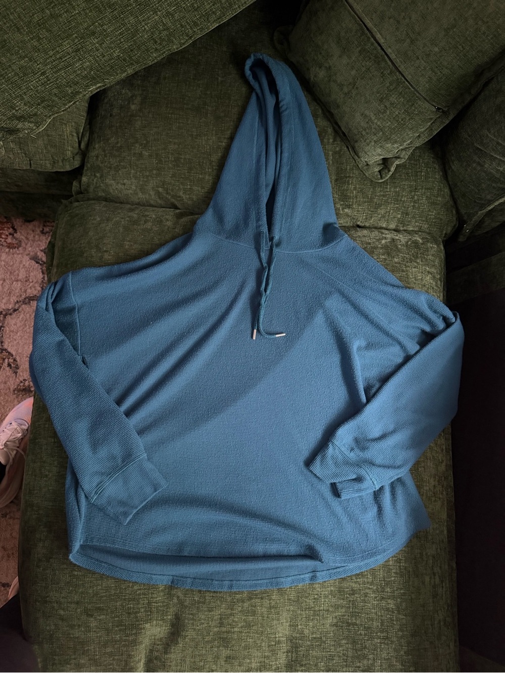 Victoria's Secret Teal Blue Hooded Pullover Sweater